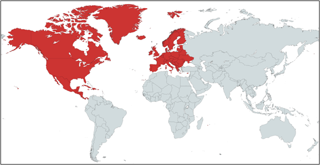 Target Location of Password Spraying Attacks
