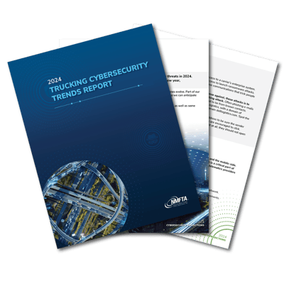 Transparent NMFTA 2024 Trucking Cybersecurity Trends Report Pop-up