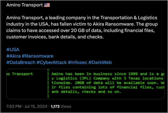 Akira Dark Web