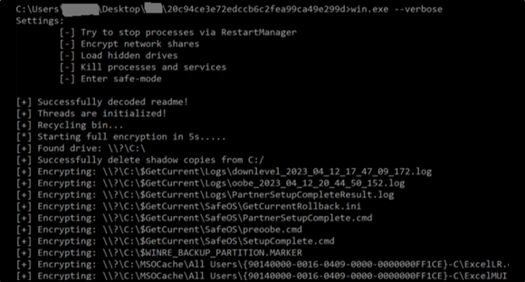 Ransomware Attack Black Screen