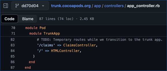 cocoapod app controller